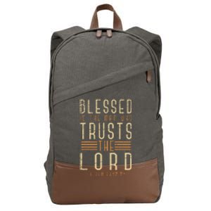 Bible Verse Christian God Savior Devotee Gift Jesus Cotton Canvas Backpack