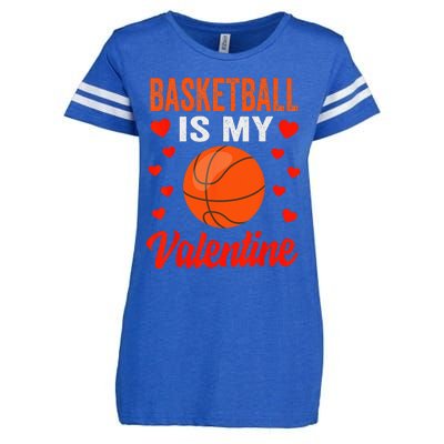 Basketball Valentines Day Basketball Is My Valentine Enza Ladies Jersey Football T-Shirt