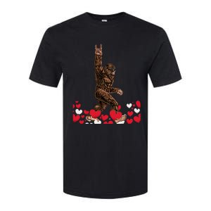 Bigfoot Valentines Day Funny Hearts Sasquatch Love Softstyle CVC T-Shirt