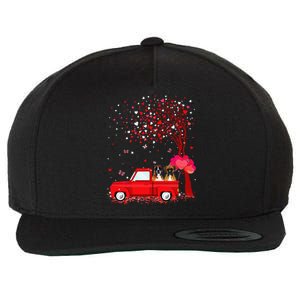 Boxer Valentine's Day Gifts Dogs Red Truck Hearts Wool Snapback Cap