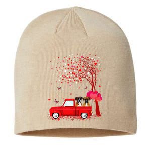 Boxer Valentine's Day Gifts Dogs Red Truck Hearts Sustainable Beanie