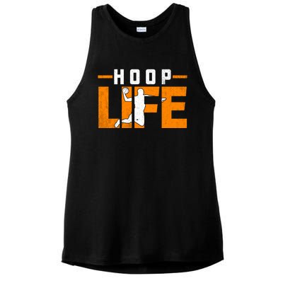 Basketball Vintage Dad Mom Son Friends Hoops Gift Ladies PosiCharge Tri-Blend Wicking Tank