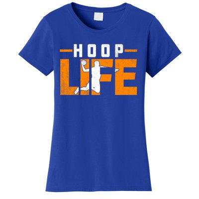 Basketball Vintage Dad Mom Son Friends Hoops Gift Women's T-Shirt