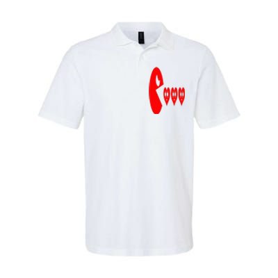 Boy Valentines Day Hearts Eating Funny Gamer Game Softstyle Adult Sport Polo