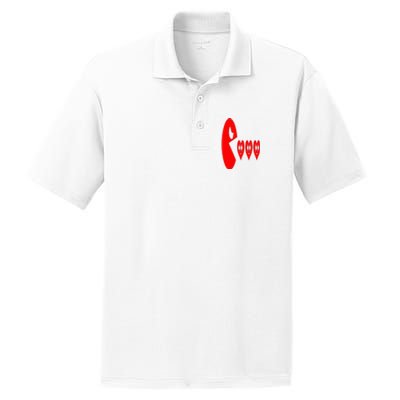 Boy Valentines Day Hearts Eating Funny Gamer Game PosiCharge RacerMesh Polo