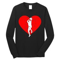 Basketball Valentine Day Gifts For Basketball Lover Boy Long Sleeve Shirt