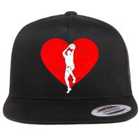 Basketball Valentine Day Gifts For Basketball Lover Boy Flat Bill Trucker Hat