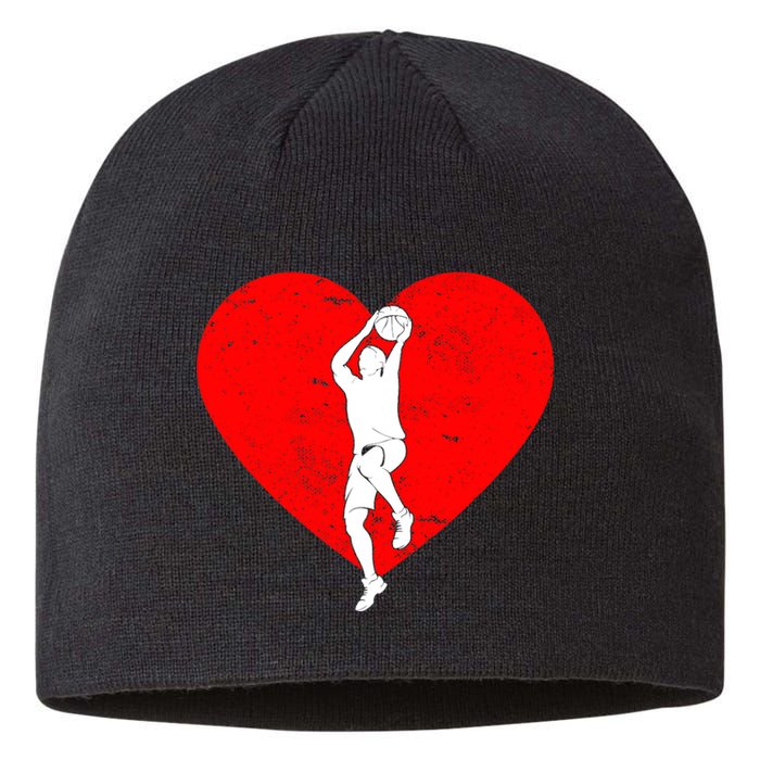 Basketball Valentine Day Gifts For Basketball Lover Boy Sustainable Beanie