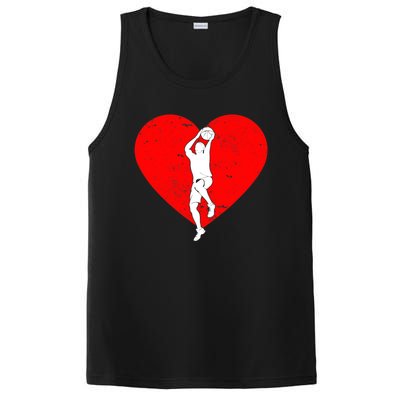 Basketball Valentine Day Gifts For Basketball Lover Boy PosiCharge Competitor Tank