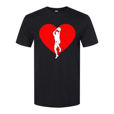 Basketball Valentine Day Gifts For Basketball Lover Boy Softstyle CVC T-Shirt