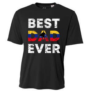 Best Venezuelan Dad Ever Venezuela Daddy FatherS Day Cooling Performance Crew T-Shirt