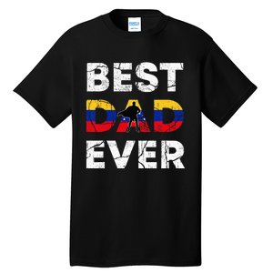 Best Venezuelan Dad Ever Venezuela Daddy FatherS Day Tall T-Shirt