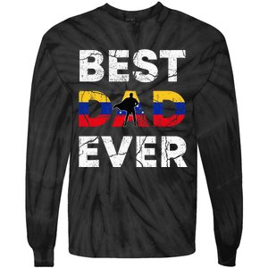 Best Venezuelan Dad Ever Venezuela Daddy FatherS Day Tie-Dye Long Sleeve Shirt