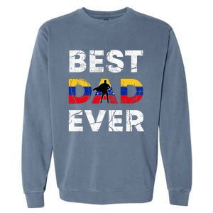 Best Venezuelan Dad Ever Venezuela Daddy FatherS Day Garment-Dyed Sweatshirt