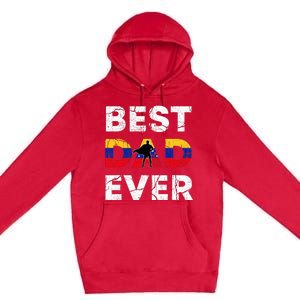 Best Venezuelan Dad Ever Venezuela Daddy FatherS Day Premium Pullover Hoodie