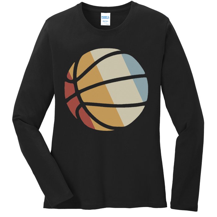 Basketball Valentines Day Basketball Is My Valentine Ladies Long Sleeve Shirt