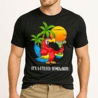 Beach Vacation Drinking Parrot ItS 5 OClock Somewhere Performance Shirt