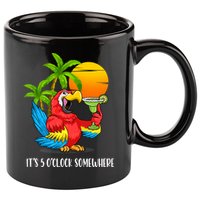 Beach Vacation Drinking Parrot ItS 5 OClock Somewhere 11oz C Handle Ceramic Mug