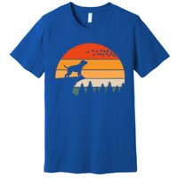 Beagle Vintage Dog Sunset Retro Style Gift Premium T-Shirt