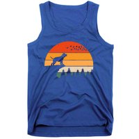 Beagle Vintage Dog Sunset Retro Style Gift Tank Top