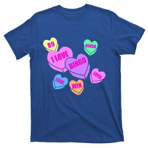 Bingo Valentine's Day Heart Cute Silhouette Drawing Great Gift T-Shirt