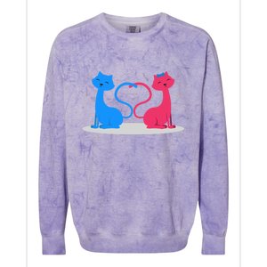 Brand: Valentines Day Clothes Rotic Loving Valentine's Day Cats For Lovers Grea Colorblast Crewneck Sweatshirt