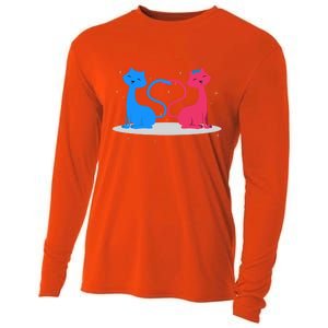 Brand: Valentines Day Clothes Rotic Loving Valentine's Day Cats For Lovers Grea Cooling Performance Long Sleeve Crew