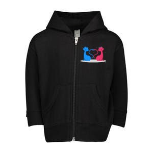 Brand: Valentines Day Clothes Rotic Loving Valentine's Day Cats For Lovers Grea Toddler Zip Fleece Hoodie