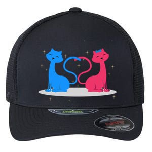 Brand: Valentines Day Clothes Rotic Loving Valentine's Day Cats For Lovers Grea Flexfit Unipanel Trucker Cap