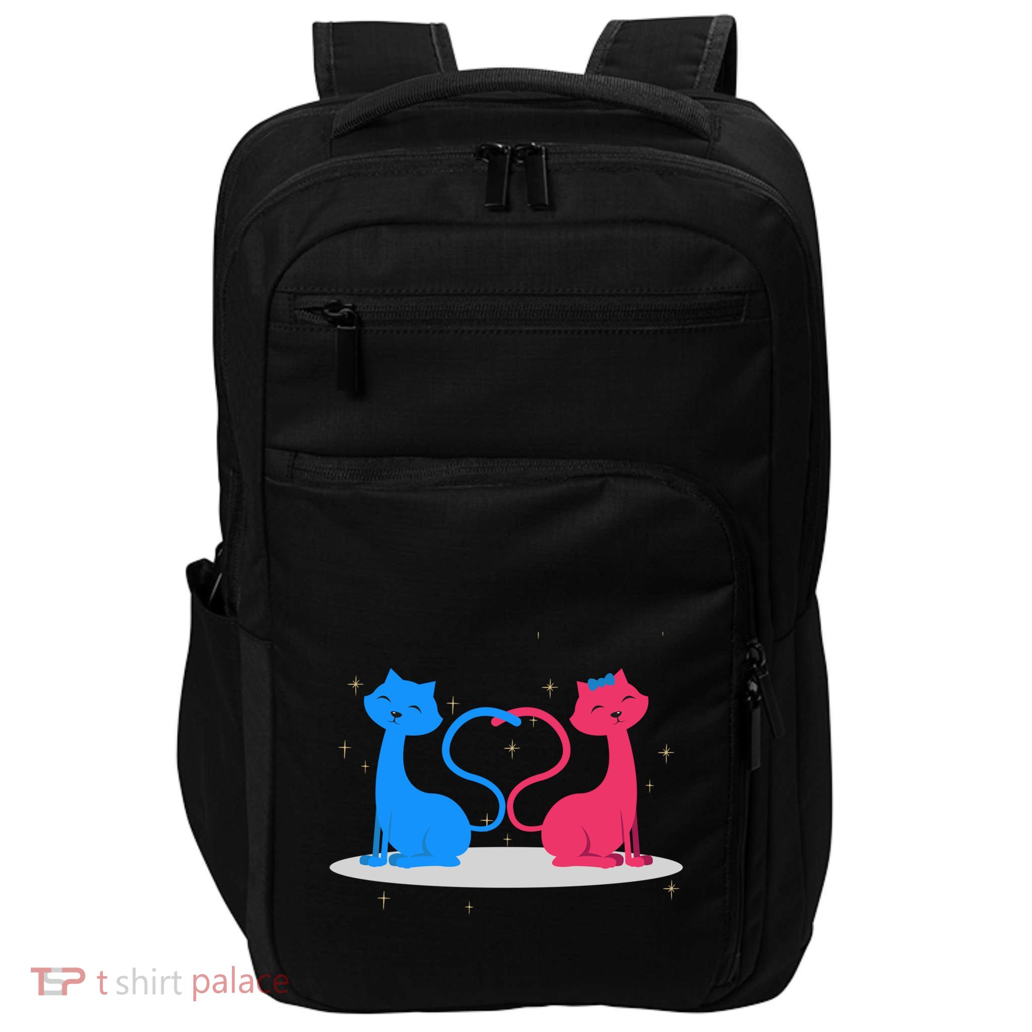 Brand: Valentines Day Clothes Rotic Loving Valentine's Day Cats For Lovers Grea Impact Tech Backpack