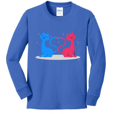 Brand: Valentines Day Clothes Rotic Loving Valentine's Day Cats For Lovers Grea Kids Long Sleeve Shirt