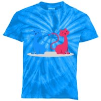 Brand: Valentines Day Clothes Rotic Loving Valentine's Day Cats For Lovers Grea Kids Tie-Dye T-Shirt