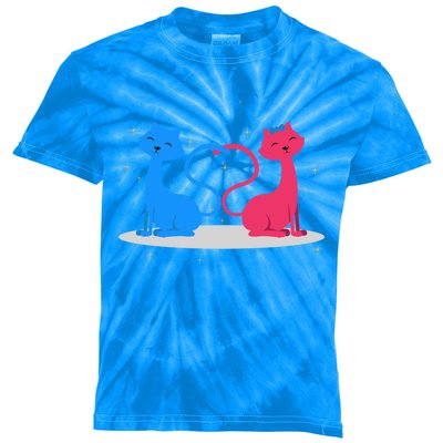 Brand: Valentines Day Clothes Rotic Loving Valentine's Day Cats For Lovers Grea Kids Tie-Dye T-Shirt