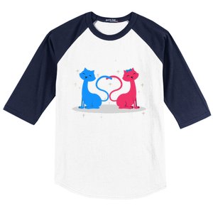 Brand: Valentines Day Clothes Rotic Loving Valentine's Day Cats For Lovers Grea Baseball Sleeve Shirt