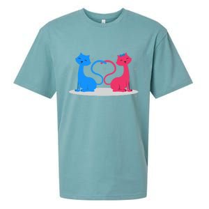 Brand: Valentines Day Clothes Rotic Loving Valentine's Day Cats For Lovers Grea Sueded Cloud Jersey T-Shirt