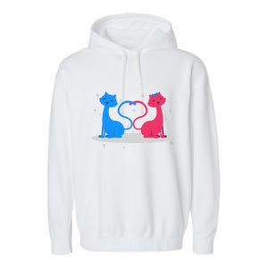 Brand: Valentines Day Clothes Rotic Loving Valentine's Day Cats For Lovers Grea Garment-Dyed Fleece Hoodie