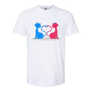 Brand: Valentines Day Clothes Rotic Loving Valentine's Day Cats For Lovers Grea Softstyle CVC T-Shirt