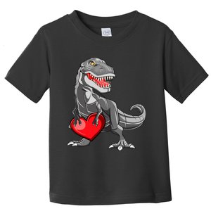 Boy Valentines Day Trex Dinosaur I Steal Hearts Toddler T-Shirt