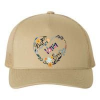 Best Vava Ever Flower Blessed Grandma Mother's Day Gift Yupoong Adult 5-Panel Trucker Hat