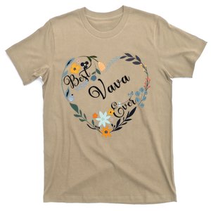 Best Vava Ever Heart Flower Blessed Grandma Mother's Day T-Shirt