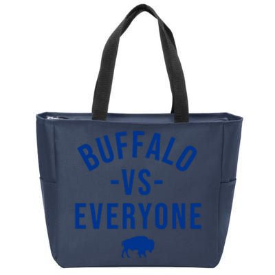 Buffalo Vs Everybody Zip Tote Bag