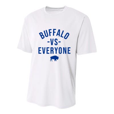 Buffalo Vs Everybody Youth Performance Sprint T-Shirt