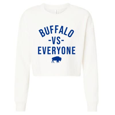 Buffalo Vs Everybody Cropped Pullover Crew