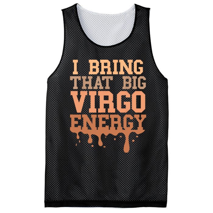 Big Virgo Energy Women Virgo Drip Melanin Vibes Birthday Mesh Reversible Basketball Jersey Tank