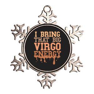 Big Virgo Energy Women Virgo Drip Melanin Vibes Birthday Metallic Star Ornament