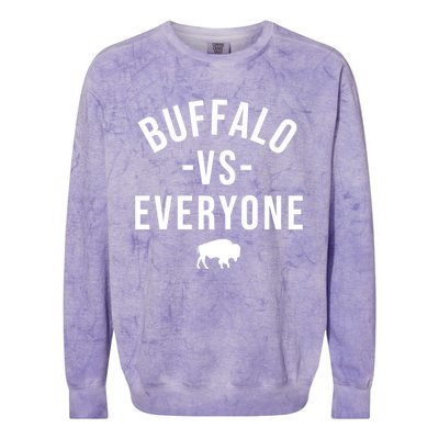 Buffalo Vs Everybody Colorblast Crewneck Sweatshirt