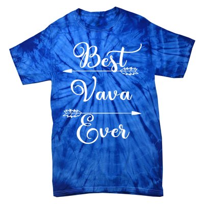 Best Vava Ever Proud Grandmas Birthday Family Christmas Cute Gift Tie-Dye T-Shirt