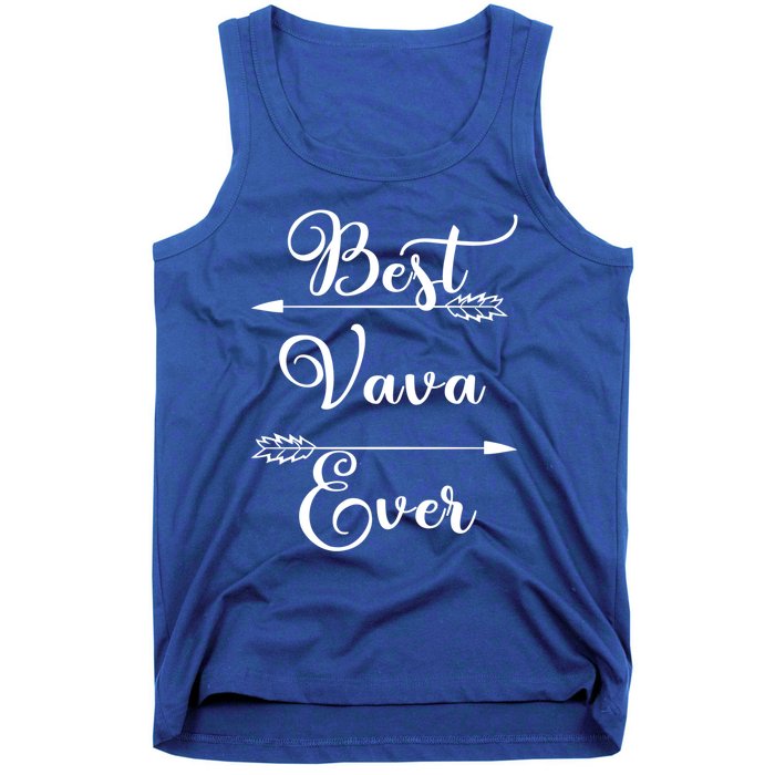 Best Vava Ever Proud Grandmas Birthday Family Christmas Cute Gift Tank Top