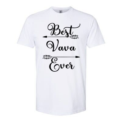 Best Vava Ever Proud Grandmas Birthday Family Christmas Cute Gift Softstyle CVC T-Shirt