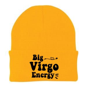 Big Virgo Energy Groovy Zodiac Sign Astrology Horoscope Cool Gift Knit Cap Winter Beanie